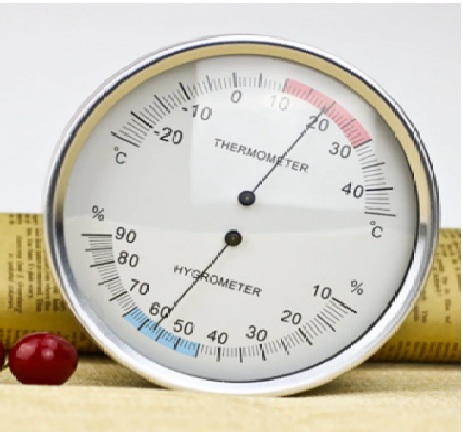 Indoor Thermometer Hygrometer 132mm/5” Analog Temperature Humidity Meter  Moisture Monitor -25~45C –