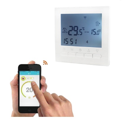 WY-YAN HZR Heating Thermostat 16A Programmable LCD Screen Electric Heating Thermostat Room Temperature Controller for Control Electric Ball Valve Electric Valve