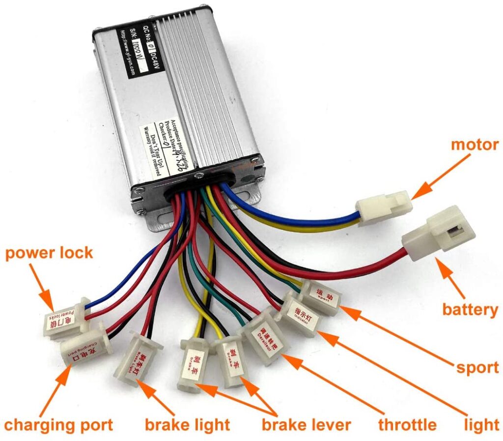 Controller & Drossel 250W-1000W Controller Für Elektroroller EBike Gebürstet 